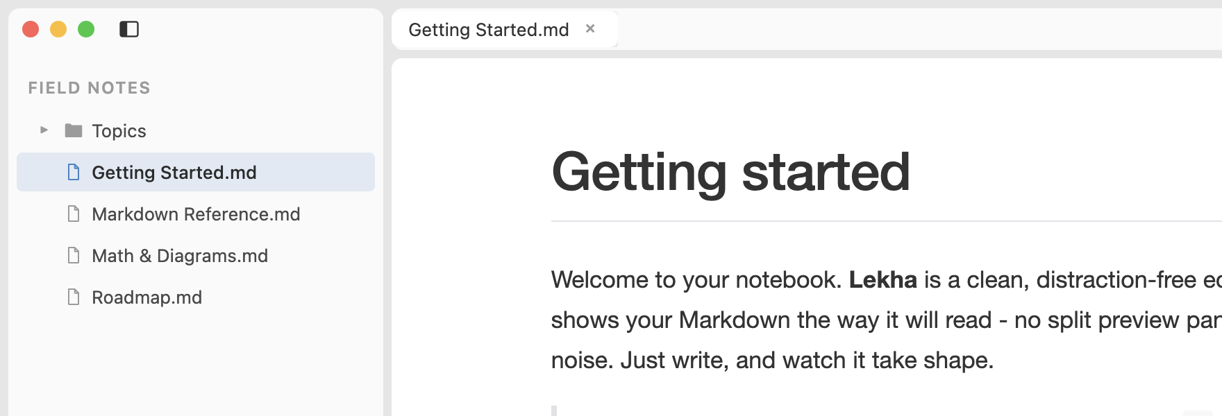 Lekha in the GitHub light theme